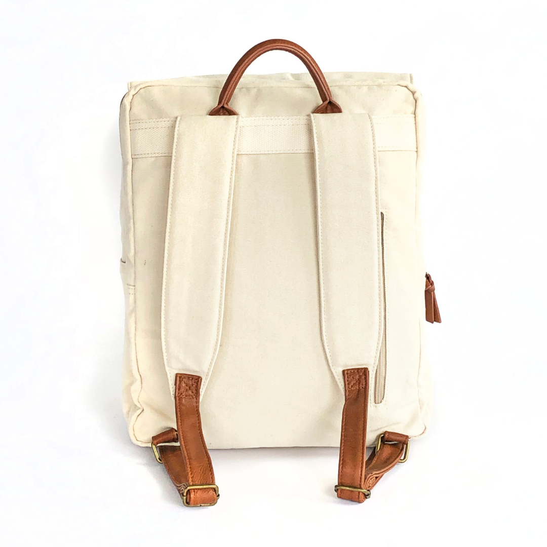 White Diaper Bag Backpack - Chic & Spacious!